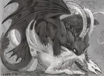  acidapluvia byzil dragon duo feral feral_on_feral horn nighfury simple_background wings 