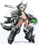  alternate_color antennae aqua_eyes armor armored_boots ass_visible_through_thighs bangs black_shorts blue_eyes boots breasts bridgeless_bra closed_mouth collarbone cutoffs densou_tenshi_valforce full_body glowing grey_hair hair_between_eyes headgear highres karukan_(monjya) legs_apart long_hair looking_at_viewer mecha_musume mechanical_arms mechanical_tail misawa_elena navel open_clothes open_fly open_shorts shadow short_shorts shorts small_breasts solo standing stomach tail tan unbuttoned white_background 