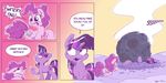  2016 comic cutie_mark dialogue dilarus duo earth_pony english_text equine female feral friendship_is_magic fur hair horn horse mammal meteorite multicolored_hair my_little_pony pink_fur pink_hair pinkie_pie_(mlp) pony purple_eyes purple_fur text twilight_sparkle_(mlp) unicorn 