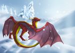  darkarlett dragon feral nemnth snow wings 