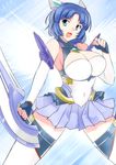  1girl blue_hair breasts kusuha_mizuha large_breasts srw super_robot_wars 