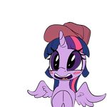  2016 alpha_channel blush coinpo equine feathers female feral friendship_is_magic fur hair hat horn looking_at_viewer mammal multicolored_hair my_little_pony purple_feathers purple_fur simple_background solo transparent_background twilight_sparkle_(mlp) winged_unicorn wings 