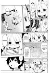  animal_humanoid bag black_and_white blush book canine clothing comic eyewear female fluffy fluffy_tail fox fox_humanoid glasses hair human humanoid kishibe loli long_hair male mammal monochrome young 