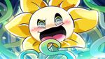  flora_fauna flower flowey_the_flower male monster plant solo undertale video_games あたとちりお 