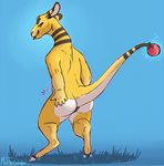  alternate_version_available ambiguous_gender ampharos anus butt butt_slap digitigrade hooves inviting melthecannibal naughty_face nintendo pok&eacute;mon raised_tail rear_view semi-anthro signature slap solo tongue tongue_out video_games 