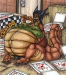  big_pussy dragon fenris49 food overeating overweight pizza pussy stuffing 