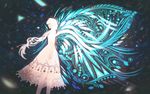  dress from_side highres long_hair original sakimori_(hououbds) solo surreal white_hair wings 