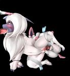  2016 absol balls black_background black_skin butt cum cum_in_mouth cum_in_pussy cum_inside eeveelution female feral fur group group_sex humanoid_pussy larger_female male male/female minami_juuji navel nintendo open_mouth oral penetration penis pink_fur pok&eacute;mon pussy raised_leg restrained sex simple_background size_difference smaller_male solo_focus spread_legs spreading sylveon tuft vaginal vaginal_penetration video_games white_fur 
