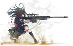  anti-materiel_rifle barrett barrett_m82 bullet gloves gun highres kozaki_yuusuke original rifle sniper_rifle solo weapon wind 