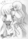  animal_ears cat cat_ears chibi chii chobits feet flat_chest moe monochrome nekomimi toes 