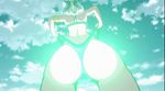  1girl animated animated_gif ass keijo!!!!!!!! miyata_sayaka subtitled swimsuit white_hair 