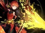  arrow bow_(weapon) fate/empire_of_dirt fate/grand_order fate_(series) long_hair male_focus orange_eyes orange_hair otoko_no_ko rama_(fate/grand_order) solo weapon 