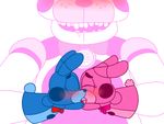  animatronic bear blush drooling five_nights_at_freddy&#039;s funtime_freddy_(fnafsl) kissing lagomorph machine mammal puppet puppet_bonnie_(fnafsl) rabbit robot saliva snaxattacks tongue video_games 