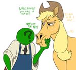  anon anontheanon applejack_(mlp) equine female friendship_is_magic horse human interspecies male mammal my_little_pony 