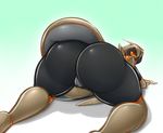  2016 all_fours anthro ass_up averyshadydolphin big_butt butt claudia_(averyshadydolphin) dragon female half-closed_eyes huge_butt looking_at_viewer looking_back markings nude open_mouth orange_eyes orange_markings presenting presenting_hindquarters pussy simple_background solo thick_thighs yellow_markings 