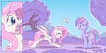  2016 comic cutie_mark dilarus duo english_text equine feathered_wings feathers female feral flower fluttershy_(mlp) friendship_is_magic fur hair half-closed_eyes hi_res landscape mammal multicolored_hair my_little_pony nature outside pegasus plant rainbow_dash_(mlp) rainbow_hair sky text tree wings 