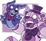  animatronic asteryxx bear five_nights_at_freddy&#039;s funtime_freddy_(fnafsl) hat lagomorph machine mammal puppet puppet_bonnie_(fnafsl) rabbit robot sister_location top_hat video_games 