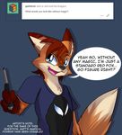  anthro canine clothed clothing english_text fox fur hair looking_at_viewer male mammal smile solo text tumblr white_crest 