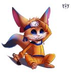  cosplay forehead_protector furfit gnar_(lol) humor league_of_legends male naruto pun video_games yordle 