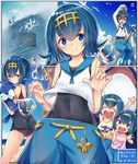  blue_eyes blue_hair blue_sailor_collar blush blush_stickers bright_pupils bubble covered_navel crop_top dewpider e-co fishing fishing_rod gen_1_pokemon gen_3_pokemon gen_7_pokemon hairband hou_(pokemon) kyogre lapras looking_at_viewer multiple_girls one-piece_swimsuit open_mouth outdoors pokemon pokemon_(anime) pokemon_(creature) pokemon_sm_(anime) popplio sailor_collar school_swimsuit short_hair siblings sisters sleeveless smile sui_(pokemon) suiren_(pokemon) swimsuit swimsuit_under_clothes translated trial_captain twins water 