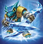  2014 activision alligator archer armor arrow bow bubble clothing crocagator crocodile crocodilian crystal fangs footwear gloves hybrid looking_at_viewer male official_art reptile scales scalie shoulder_guards skylanders skylanders_trap_team snap_shot solo translucent traptanium unconvincing_armor unknown_artist 