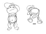  amphibian anthro belly big_belly clothing frog longlevy 