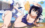  :d absurdres arm_support arm_up armpits ass back bangs barefoot black_hair bleachers blue_eyes blue_ribbon blue_swimsuit blush breasts character_name cleavage closed_mouth cloud collarbone competition_swimsuit copyright_name covered_navel day dengeki_g's downblouse feet foreshortening from_side hair_between_eyes hair_ribbon half_updo happy highres kaminashi_nozomi keijo!!!!!!!! kneeling kneepits large_breasts leaning_forward legs_together light_smile logo long_hair looking_at_viewer looking_back low_ponytail lying magazine_scan miyata_sayaka multiple_girls official_art on_side one-piece_swimsuit open_mouth outdoors outstretched_arms ponytail pool_ladder poolside ribbon scan shading_eyes shadow short_hair sidelocks single_vertical_stripe sky small_breasts smile swimsuit takami_akio text_focus thighs transparent white_hair white_ribbon white_swimsuit window 