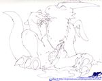  athus chibisuke cum dragon dragon_drive male penis sketch solo tapering_penis wings 