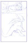  animal_genitalia anus balls butt chibisuke comic dragon dragon_drive feral male oviposition sheath solo soulgryph wings 