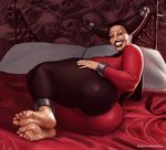  big_butt butt female foot_fetish ganto18 harlequin magic_user reclining what witch 