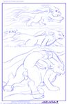  animal_genitalia anus balls butt chibisuke comic dragon dragon_drive feral male penis raised_tail sheath solo soulgryph tentacles wings 