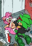  amy_rose areola big_breasts breasts duo erect_nipples erection female forced group hedgehog male mammal nipples omegazuel_(artist) penetration penis pussy rape scourge_the_hedgehog sex sonic_(series) vaginal vaginal_penetration 