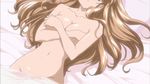  1girl animated animated_gif blush breasts brown_eyes brown_hair large_breasts long_hair nogizaka_haruka nogizaka_haruka_no_himitsu subtitled 