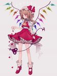  1girl ascot bad_id bad_pixiv_id bangs blonde_hair bobby_socks buttons closed_mouth collared_shirt crystal eyebrows_visible_through_hair fingernails flandre_scarlet frilled_shirt_collar frilled_skirt frilled_sleeves frills full_body hat highres holding holding_weapon laevatein legs_apart long_fingernails looking_away marimo_tarou mary_janes mob_cap nail_polish petticoat puffy_short_sleeves puffy_sleeves red_eyes red_footwear red_nails red_skirt red_vest ribbon sharp_fingernails shirt shoes short_hair short_sleeves simple_background single_wrist_cuff skirt skirt_set socks solo standing symbol-shaped_pupils touhou vest weapon white_background white_legwear white_shirt wings wrist_cuffs 