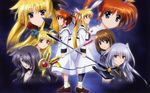  alicia_testarossa fate_testarossa mahou_shoujo_lyrical_nanoha mahou_shoujo_lyrical_nanoha_a&#039;s precia_testarossa reinforce seifuku takamachi_nanoha yagami_hayate 