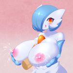  big_breasts blue_hair blush breast_squish breasts disembodied_penis duo erection fan_character female gardevoir hair hair_over_eyes hi_res huge_breasts humanoid jcdr lactating lucy_(jcdr) male male/female milk nintendo nipples orange_eyes penis pok&eacute;mon sex shiny_pok&eacute;mon solo_focus titfuck tongue tongue_out video_games 