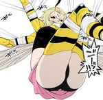  1girl bee_girl colored insect_girl inui_takemaru kiira_(monster_musume) monster_girl monster_musume_no_iru_nichijou okayado panties short_hair solo 