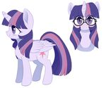  2016 blush cute cutie_mark equine eyelashes eyewear feathered_wings feathers female feral friendship_is_magic glasses hair horn long_hair looking_at_viewer mammal momomistress multicolored_hair multicolored_tail my_little_pony purple_eyes purple_feathers simple_background smile solo twilight_sparkle_(mlp) winged_unicorn wings 