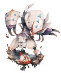  alternate_color black_sclera claws crustacean doreko evolution gen_7_pokemon golisopod isopod no_humans pokemon pokemon_(creature) rock shiny_pokemon silver_eyes simple_background standing white_background wimpod yellow_sclera 