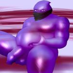  alien anthro balls belly big_belly blob_(disambiguation) digital_media_(artwork) goo humanoid looking_at_viewer male male/male mocri not_furry nude obese overweight overweight_male penis simple_background slime solo thick_thighs uncut 