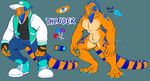  anthro candy candychameleon clothed clothing food iguana lizard lollipop looking_at_viewer male model_sheet muscular nude reptile scalie solo standing 