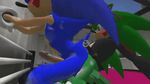  anal animated butt clothing cum male male/male mammal penis pixels scourge_the_hedgehog sonic_(series) sonic_the_hedgehog 