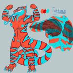  anthro areola armpits breasts candychameleon chameleon feathered_wings feathers female flexing hybrid lizard model_sheet muscular nipples pussy reptile scalie sketch smile solo standing wings 