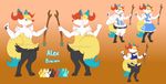  ambiguous_gender anthro braixen candychameleon fur horn looking_at_viewer model_sheet nintendo pok&eacute;mon smile solo standing video_games 