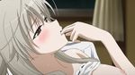  1girl animated animated_gif breasts kasugano_sora nipples solo yosuga_no_sora 