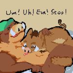 animated anthro blush boar boarball digital_media_(artwork) fur mabit male mammal nipples pixel pixel_(artwork) pixels porcine 
