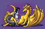 animal_genitalia animal_penis anthro anthro_on_feral bestiality dragon duo feral herm horn intersex male naughtygryph penis simple_background 
