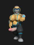  3d_artwork archie_comics armor big_breasts bodysuit breasts clothed clothing erection five_fingered_hand helmet herm intersex iron_rotor laser nipples overweight penis rotor_the_walrus rubber skinsuit slightly_chubby sonic_(series) teeth tight_clothing tusks wolvalix 