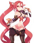  alternate_costume alternate_hair_color alternate_hairstyle breasts elbow_gloves fingerless_gloves gloves jinx_(league_of_legends) league_of_legends long_hair magical_girl nipples pussy red_eyes solo star_guardian_jinx tied_hair twintails very_long_hair 
