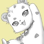  643 cheetah feline feral fur jasper_(jewelpet) jewelpet jewelry mammal open_mouth simple_background 